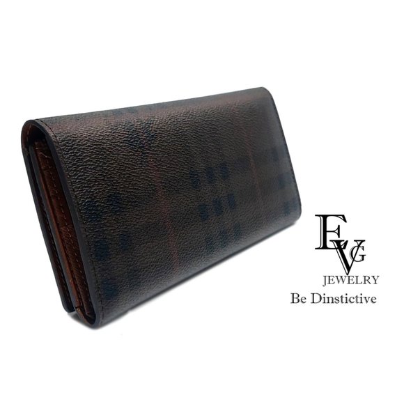 Garland by evgothicjewelry Women's Tartan Print Leather Long Card Holder Wallet - Picture 2 of 8